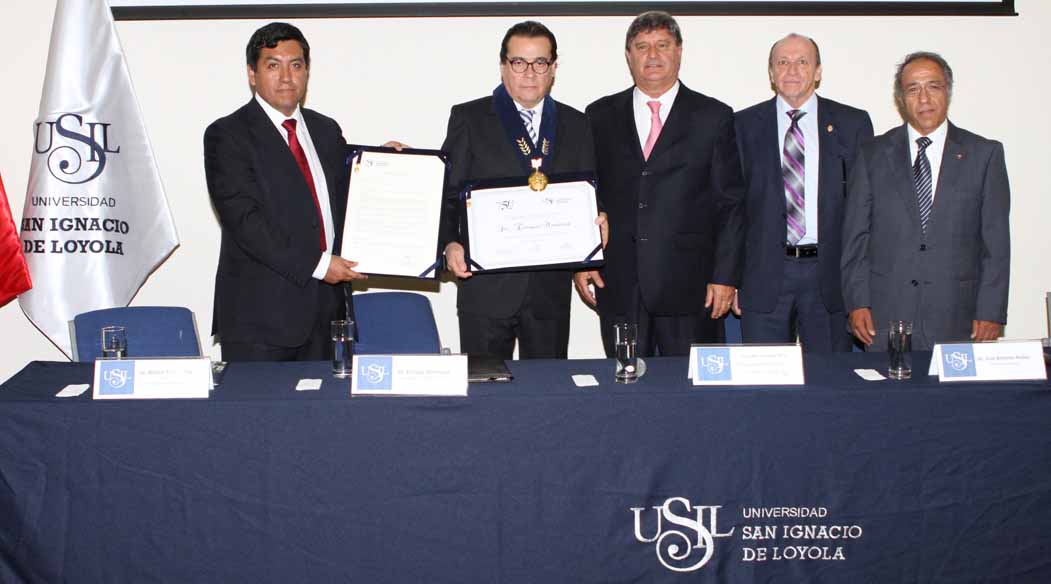 Presidente del Poder Judicial fue nombrado Profesor Honorario de la USIL