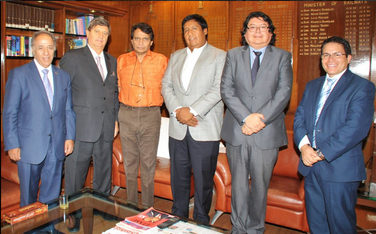 Raul Diez Canseco con ministro de la India